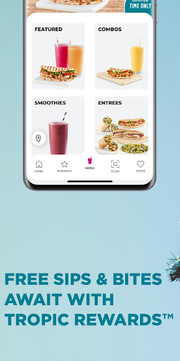 Captura de pantalla de Tropical Smoothie Cafe