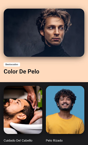 Captura de pantalla de Hombres Peinados y Corte Pelo