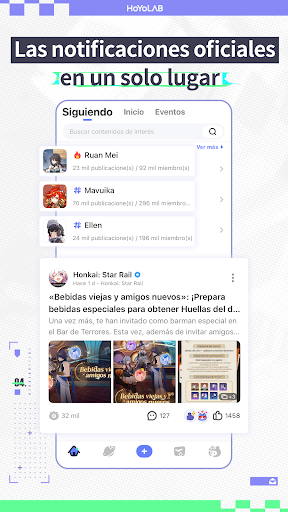 Captura de pantalla de HoYoLAB