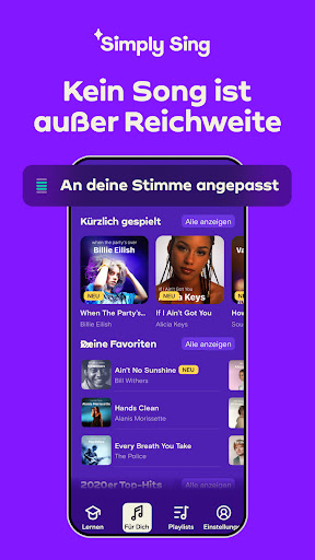 Simply Sing: My Singing App Screenshot