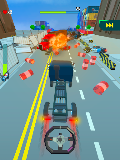 Captura de pantalla de Crazy Rush 3D - A correr