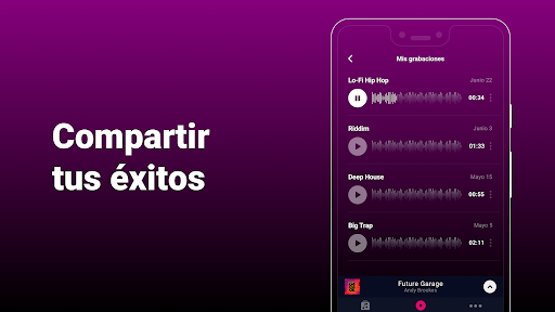 Captura de pantalla de Groovepad - creador de música