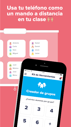 Captura de pantalla de ClassDojo: Aula y casa