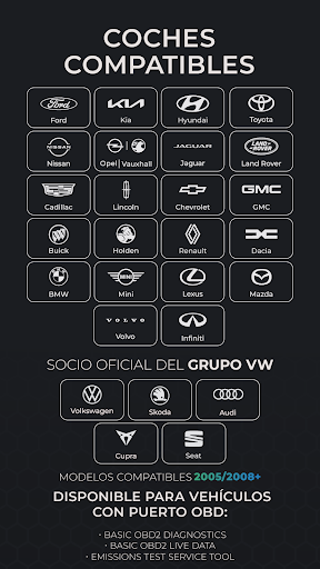 Captura de pantalla de Carista OBD2
