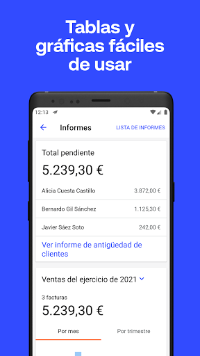 Captura de pantalla de Invoice2go: facturación fácil
