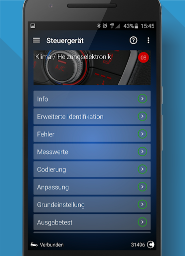 OBDeleven VAG Autodiagnose Screenshot