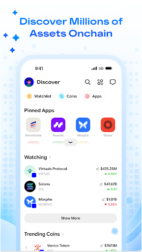 Captura de pantalla de Base: Antes Coinbase Wallet