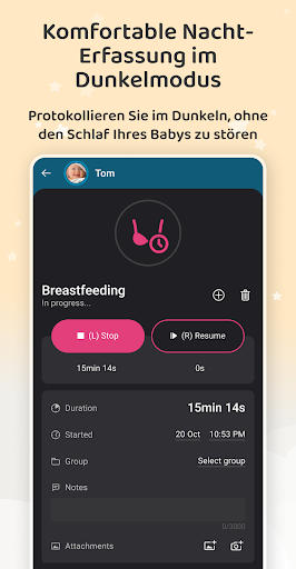 Baby Daybook - Stillen App Screenshot