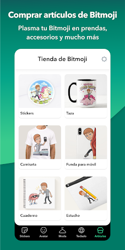 Captura de pantalla de Bitmoji