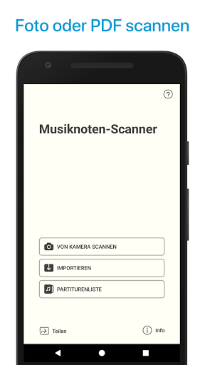 Musik Noten Scanner, Leser app Screenshot