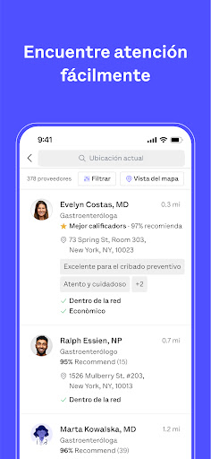 Captura de pantalla de Oscar Health