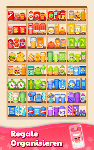 Waren sortieren Match-3-Puzzle Screenshot