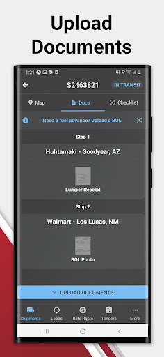 Captura de pantalla de MySpot Carrier