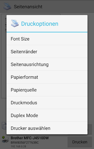 PrinterShare Mobiles Drucken Screenshot