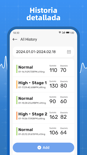 Captura de pantalla de Blood Pressure Tracker