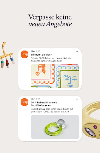 Etsy: Wohnen & Mode kaufen Screenshot