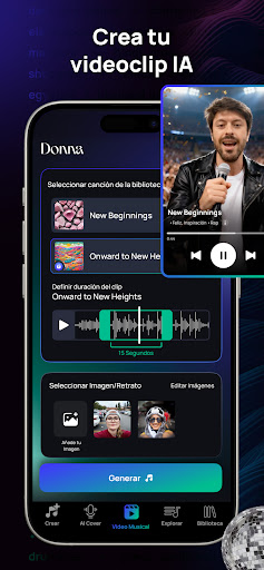 Captura de pantalla de Donna IA Generador de Música