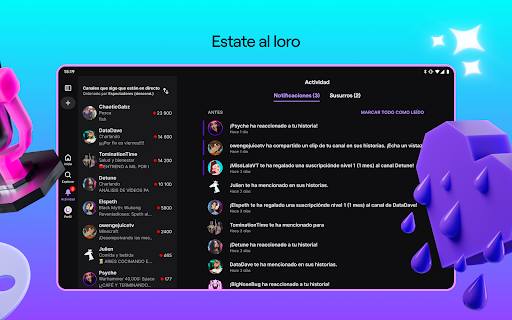 Captura de pantalla de Twitch: emisiones en directo