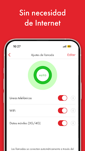 Captura de pantalla de Rebtel: Recargas y llamadas
