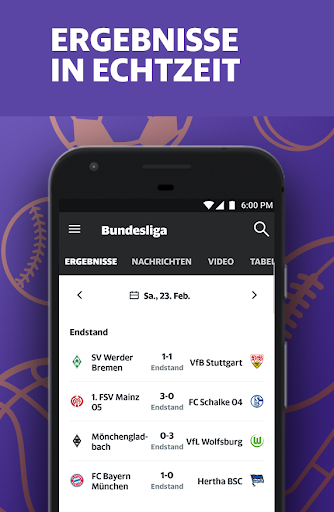 Yahoo Sport Screenshot