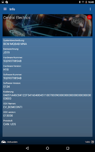 OBDeleven VAG Autodiagnose Screenshot