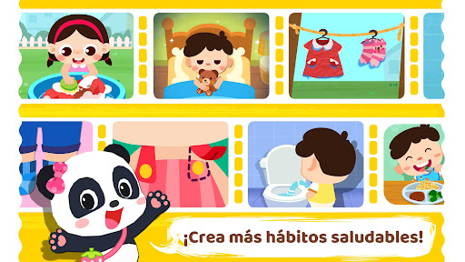 Captura de pantalla de Hábitos Diarios del Panda Bebé