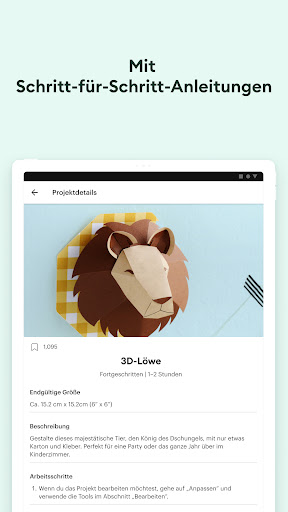 Design Space™: DIY mit Cricut Screenshot