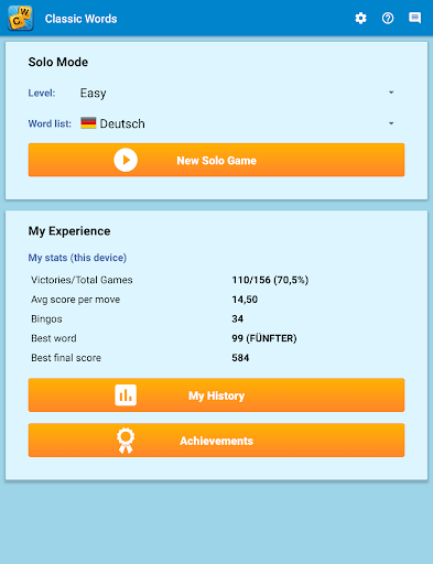 Classic Words Plus (Deutsch) Screenshot