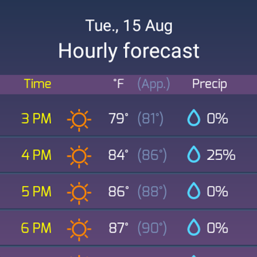 Captura de pantalla de SkyHalo Weather for Wear OS