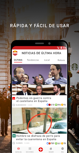 Captura de pantalla de Noticias última hora