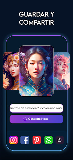 Captura de pantalla de Generador de arte con IA
