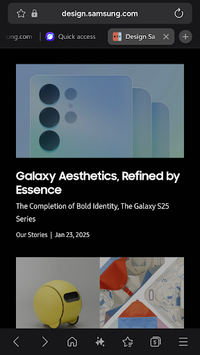 Samsung Internet Browser screenshot