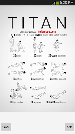 Captura de pantalla de Pocket Workouts Champion V2