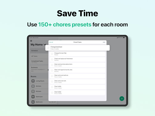 House Chores Cleaning Schedule screenshot