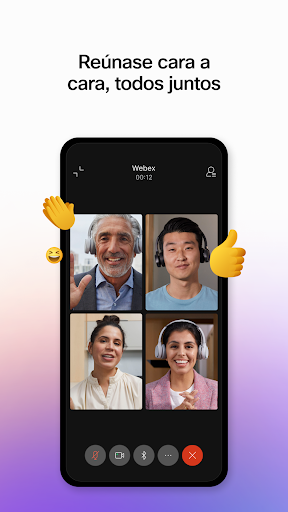 Captura de pantalla de Webex