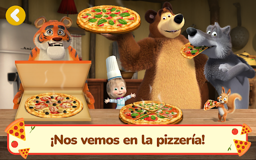 Captura de pantalla de Masha y el Oso Juegos de Pizza