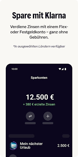 Klarna: Verwalte Geld smarter Screenshot