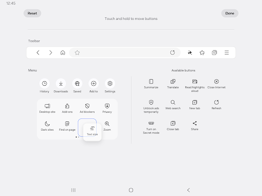 Samsung Internet Browser screenshot
