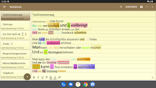 Notepad - einfache Notizen Screenshot
