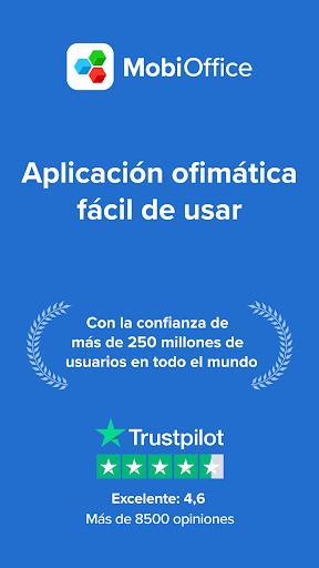 Captura de pantalla de MobiOffice: Word, Sheets, PDF