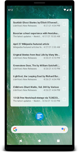 Captura de pantalla de Nextcloud News