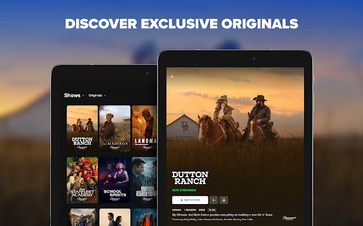 Captura de pantalla de Paramount+
