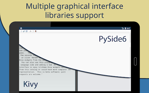 Captura de pantalla de Pydroid 3 - IDE for Python 3