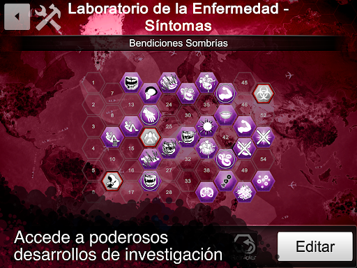 Captura de pantalla de Plague Inc Editor de Escenario
