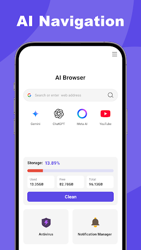 Captura de pantalla de AI Browser - Safe & Fast