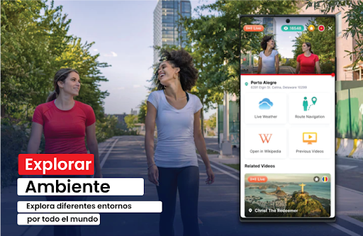 Captura de pantalla de Cámara Tierra: vista satelital