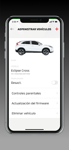 Captura de pantalla de My MITSUBISHI CONNECT