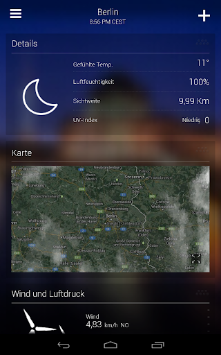 Yahoo Wetter Screenshot