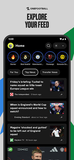 OneFootball Live Soccer scores screenshot