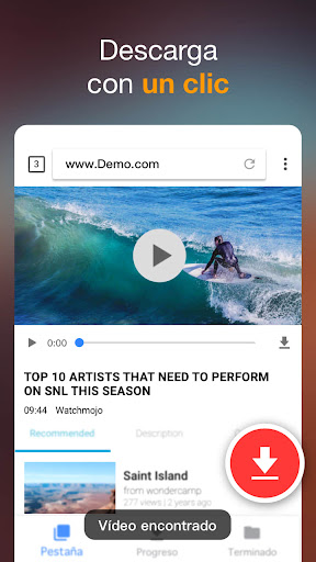 Captura de pantalla de Descargador de vídeos